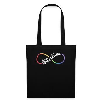 Chemises Autisme Femmes Maman Infinity Symbol L’autisme est - Sac en tissu - noir - Devant