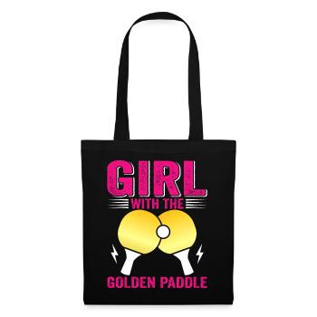 Tenue de Joueur Fille Femmes Dames! Ping-pong - Sac en tissu - noir - Devant
