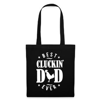 Bester Cluckin-Vater aller Zeiten - Chicken Daddy - Stoffbeutel - Schwarz - Vorne
