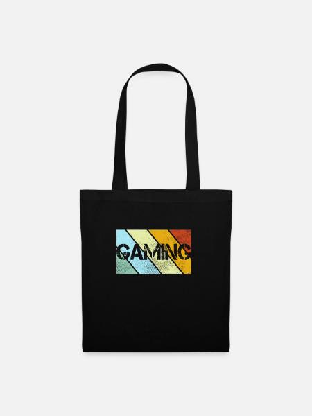 Gaming Retro - Stoffbeutel - Schwarz