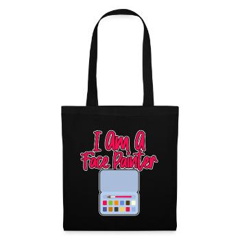 I Am A Face Painter - Stoffbeutel - Schwarz - Vorne