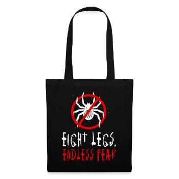 Arachnophobie Peur des araignées Phobie des arachnides - Sac en tissu - noir - Devant