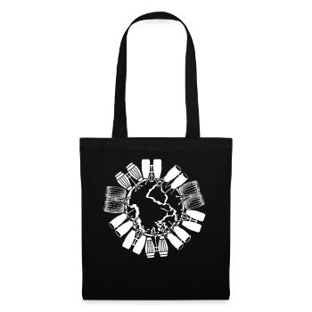 Conga Player Conga Musician - Earth With Conga Dru - Tote Bag - black - Front