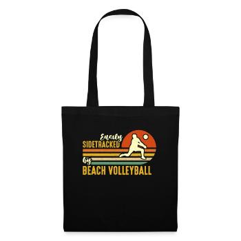 Le volleyball de plage facilement détourné par le volleyball - Sac en tissu - noir - Devant