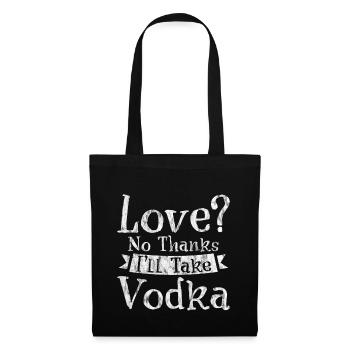Amour, non merci, je vais prendre de la vodka 3 - Sac en tissu - noir - Devant
