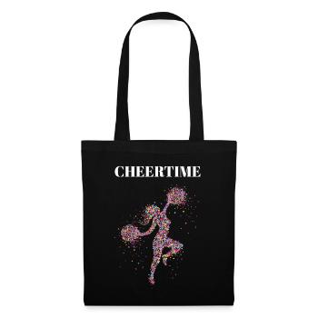Cheertime Cheerleading Cheerleader Cheerleaderin - Tote Bag - black - Front