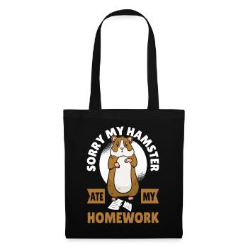 Sorry My Hamster Ate My Homework Hamster Owner - Tote Bag - black - Front