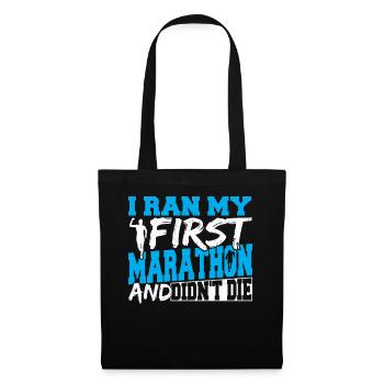 J’ai couru mon premier marathon et je ne l’ai pas fait - Sac en tissu - noir - Devant
