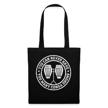 You Can Never Have Too Many Conga Drums - Conga Mu - Tote Bag - black - Front