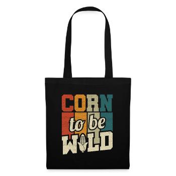 Retro Corn To Be Wild - Corn Farmer Farmer - Tote Bag - black - Front