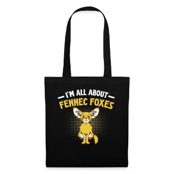 Pour moi, tout tourne autour des propriétaires de renards Fennec - Sac en tissu - noir - Devant