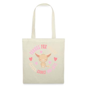 Fennec Fox Propriétaire Clever Cuddly mignon - Sac en tissu - nature - Devant