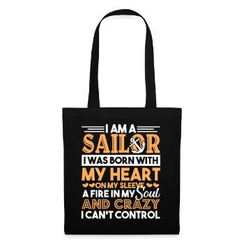 I'm A Sailor With My Heart - Tote Bag - black - Front