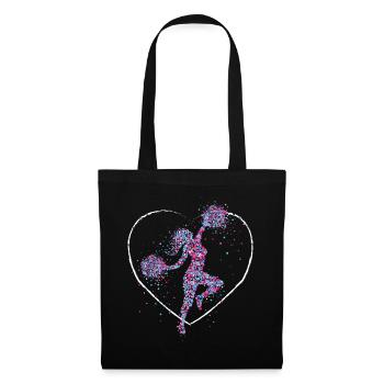 Cheerleading Gymnastics Football Cheerleader - Tote Bag - black - Front