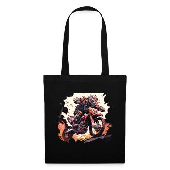Skull Motocross - Sac en tissu - noir - Devant