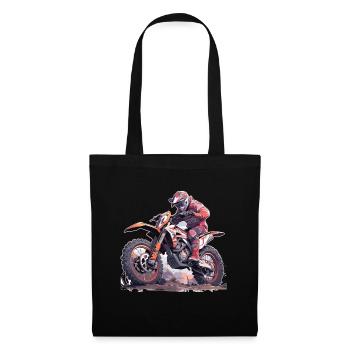 Motocross Dirt Bike Motocross Rider Biker - Tote Bag - black - Front