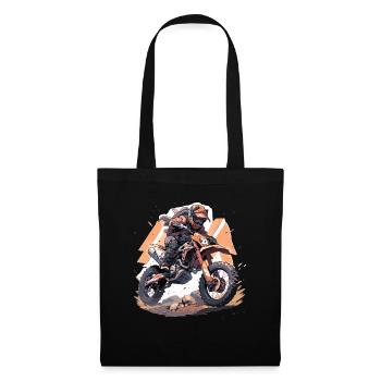 Supermotard Motocross Moto Moto Moto - Sac en tissu - noir - Devant