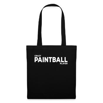 Paintballer Paintball Player - Crazy Paintball Pla - Sac en tissu - noir - Devant
