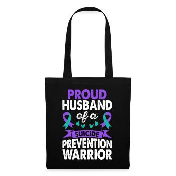 Husband of Suicide Prevention Warrior Awareness - Tote Bag - black - Front