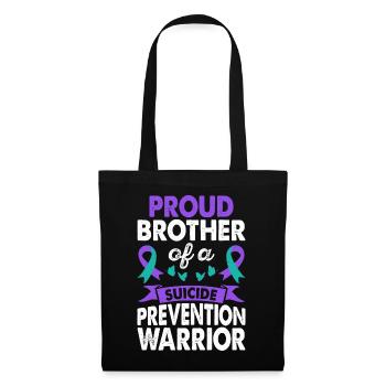Brother The Suicide Prevention Warrior Sensibilisation - Sac en tissu - noir - Devant