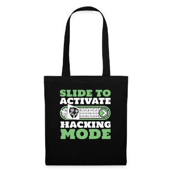 Slide To Activate Hacking Mode Phishing Sniffer - Tote Bag - black - Front