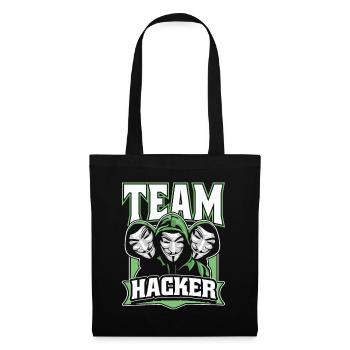 Team Hacker Social Engineering Phishing Sniffer - Sac en tissu - noir - Devant