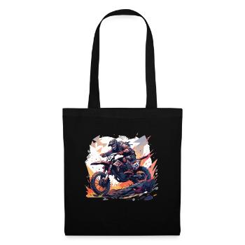 Supermotard Motocross Moto Moto Moto - Sac en tissu - noir - Devant