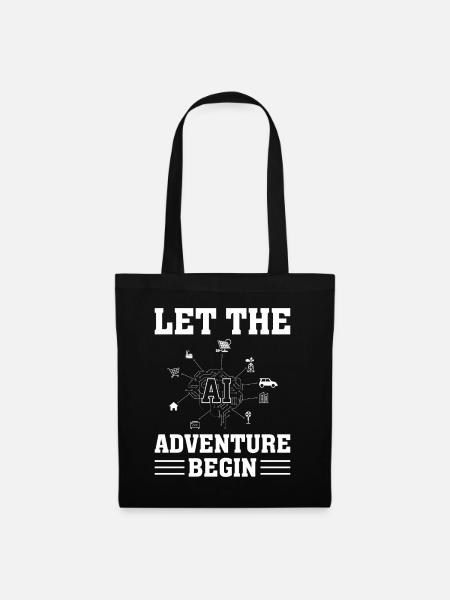 Let The Adventure Begin - Ai Artificial Intelligen - Stoffbeutel - Schwarz