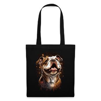 Mignon Bulldog Dog Race Pet Lover - Sac en tissu - noir - Devant