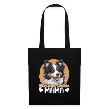 Border Collie Mama - Sac en tissu - noir - Devant