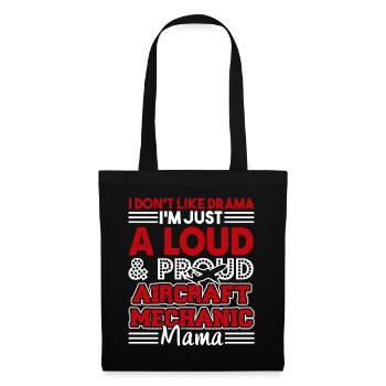 Aircraft Mechanic Proud Aircraft Mechanic Mama - Tote Bag - black - Front