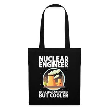 Nuklearingenieur für Kernkraftwerk und Kernenergie - Stoffbeutel - Schwarz - Vorne