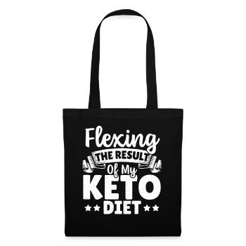 Flexing The Result Of My Keto Diet Keto Diet - Tote Bag - black - Front