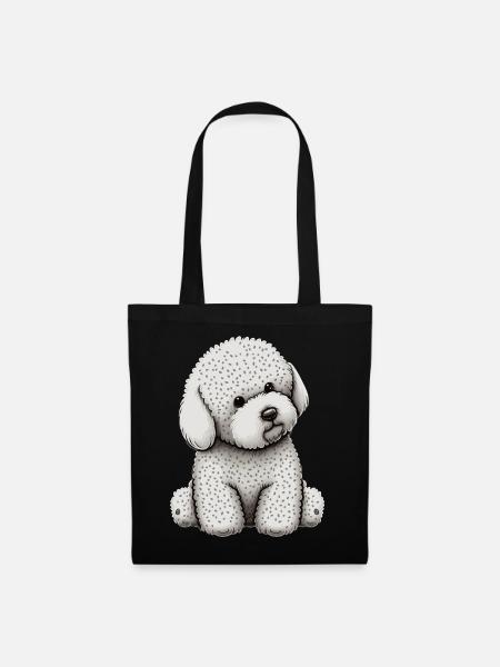 Cute Bichon Frise Dog Breed Pet Lover - Stoffbeutel - Schwarz