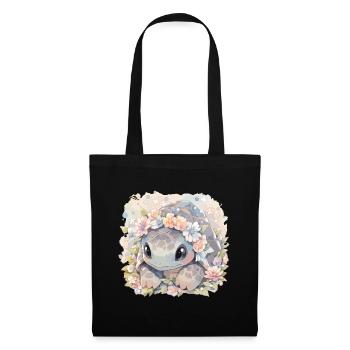 Turtle Lizard Turtle Baby Turtles - Tote Bag - black - Front
