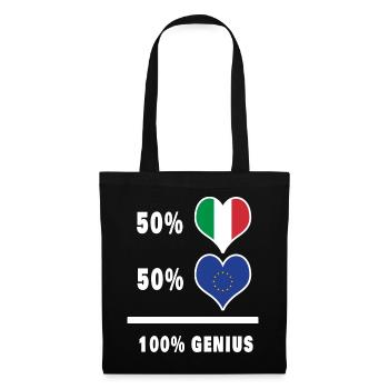 Europe and Italy 100% fantastic flags - Tote Bag - black - Front