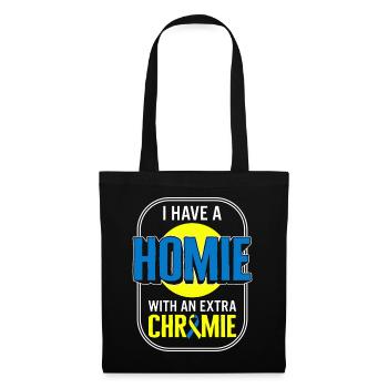 World Down Syndrome Day Shirt, I Have A With An - Tote Bag - black - Front