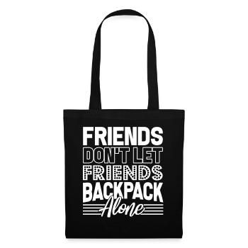 Backpacking Backpacking Friends - Tote Bag - black - Front