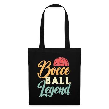 Bocce Ball Legend Ball Sport Pétanque Joueur de pétanque - Sac en tissu - noir - Devant
