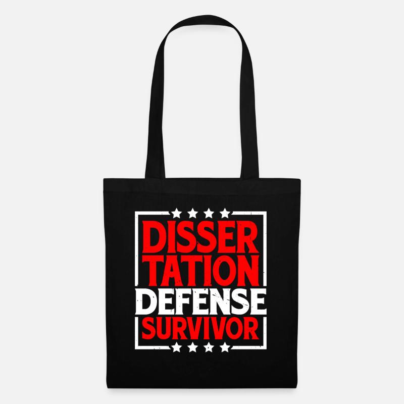 Survivant de la soutenance de thèse 8 - Sac en tissu - noir
