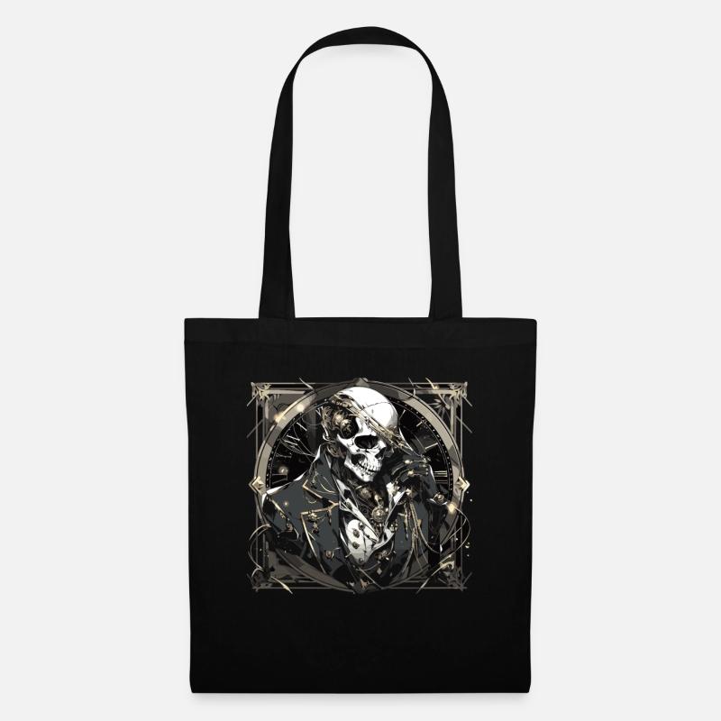 Skull Skull Skulls Skull Skeleton - Tote Bag - black