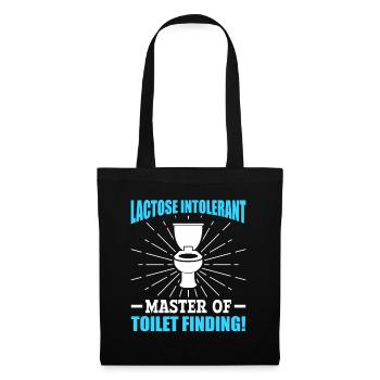 Lactose intolerant toilets - intolerance - Tote Bag - black - Front