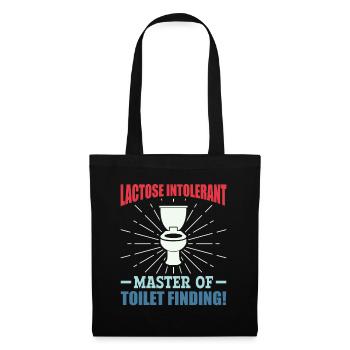 Lactose intolerant toilets - intolerance - Tote Bag - black - Front
