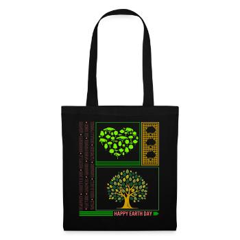 Earth Shirt, Happy Earth Day Trees Tee, Gift For - Tote Bag - black - Front