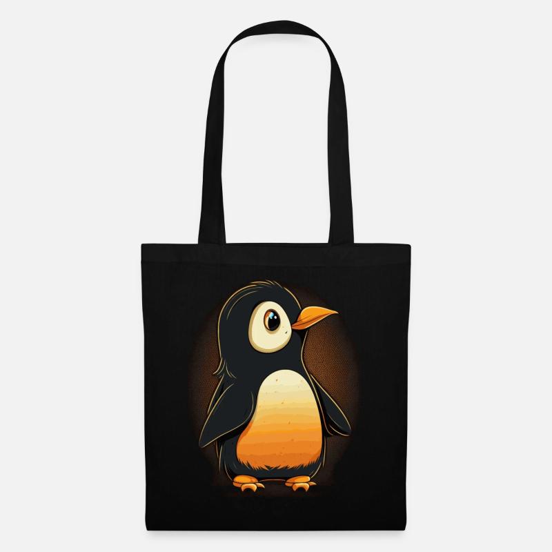 Cute Penguin Kawaii Penguin Lover - Stoffbeutel - Schwarz