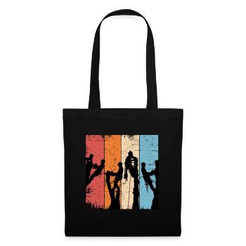 Retro Arborist Gift Father Chainsaw - Tote Bag - black - Front