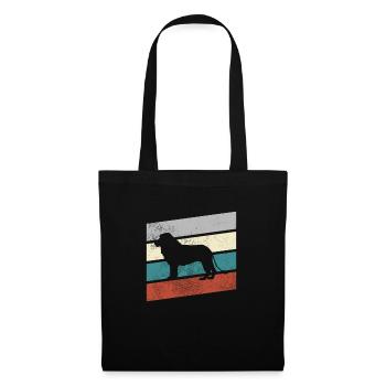 Lion Rétro - Sac en tissu - noir - Devant