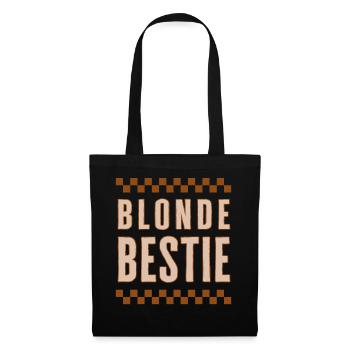 Chemise de l’amitié, Blonde Bestie Joli Tee, Sœurs - Sac en tissu - noir - Devant