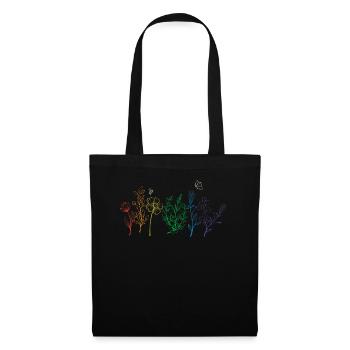 Pride Wildflowers Chemise Botanical Rainbow LGBT - Sac en tissu - noir - Devant