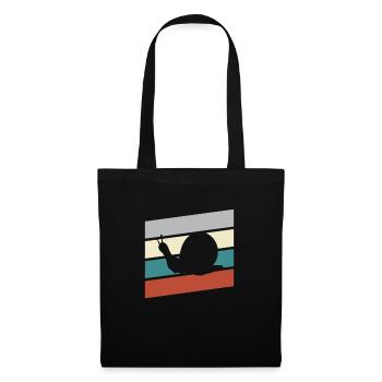 Snail Retro - Tote Bag - black - Front